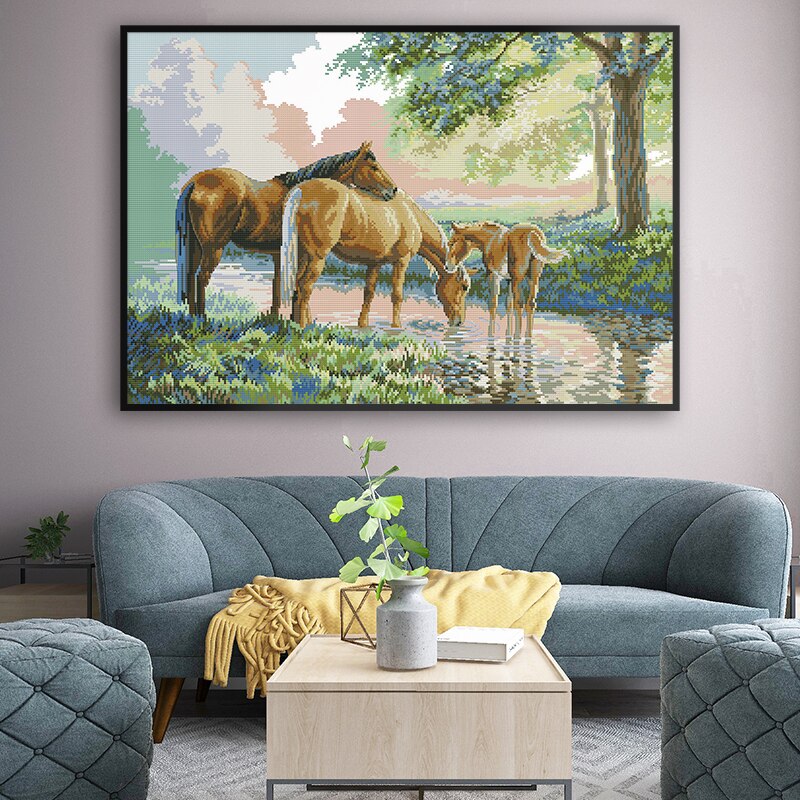 Família de cavalos