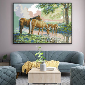 Família de cavalos