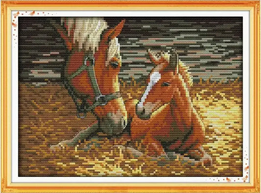 Cavalo e Potro No Campo | Coral Auto v6.8