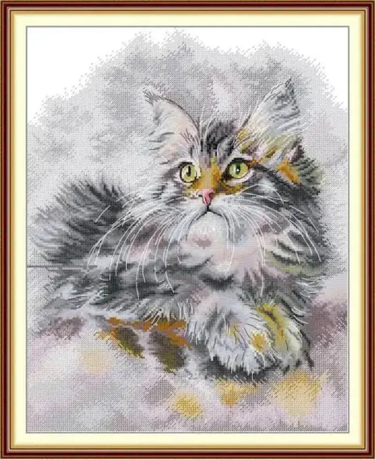 Gato Peludo Cinza | Coral Auto v6.8