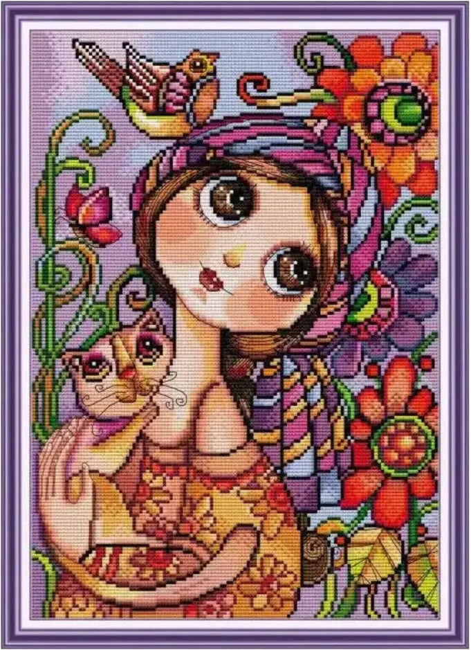 Menina com Gato | Coral Auto v6.8