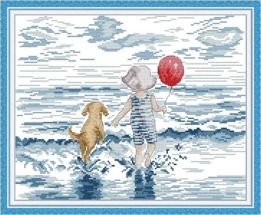 Menina e Cachorro Na Praia | Coral Auto v6.8