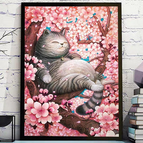 Desenho Gato na Árvore